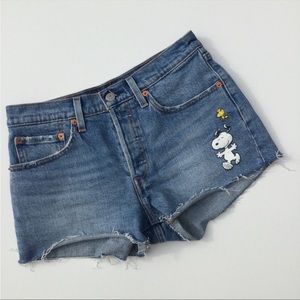 Levi’s Peanuts Denim Shorts